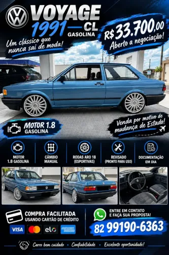 Volkswagen Voyage CL 1.8 1991