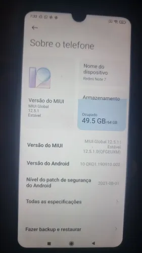 Celular redmi note 7