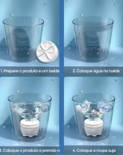 Motor mini máquina De Lavar Roupa No Balde Portátil 