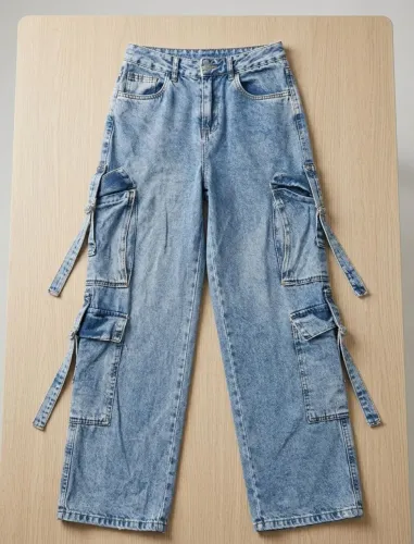 Calça jeans cargo style(desapego)