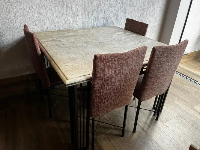 Mesa Mármore Travertino 1,20x1,20m