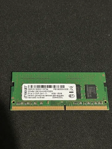 Memória RAM SMART 4GB DDR4 2133MHz PC4-2133P 1Rx8 SO-DIMM Notebook - SF464128CKHIWDFSEG