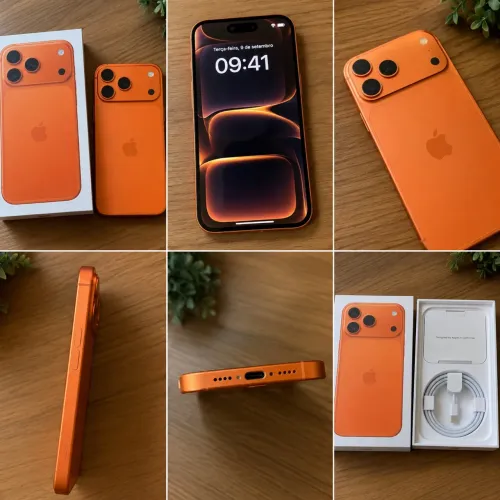 Vendo IPhone 17 Pro Max laranja