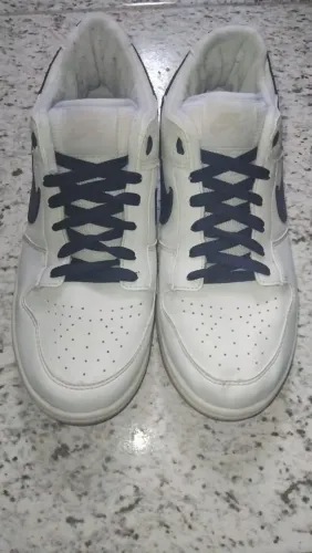 Tênis Streetwear Premium - Branco/Azul - Nº 43