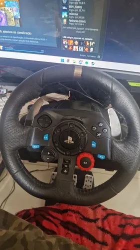 VOLANTE G29 COM PEDAL E CÂMBIO H CONSERVADO