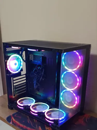 GABINETE GAMER AQUÁRIO VAZIO SÓ TEM 2 COOLERS
