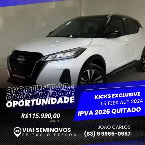 Nissan Kicks Exclusive 1.6 16V Flex AUT 2024