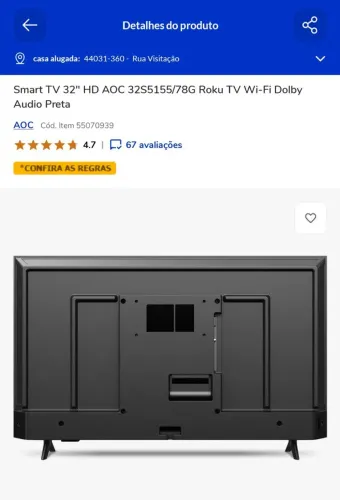 Vendo uma TV nova na caixa 32 polegadas...