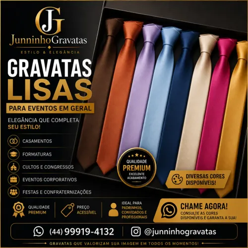 Gravatas Lisas Eventos 