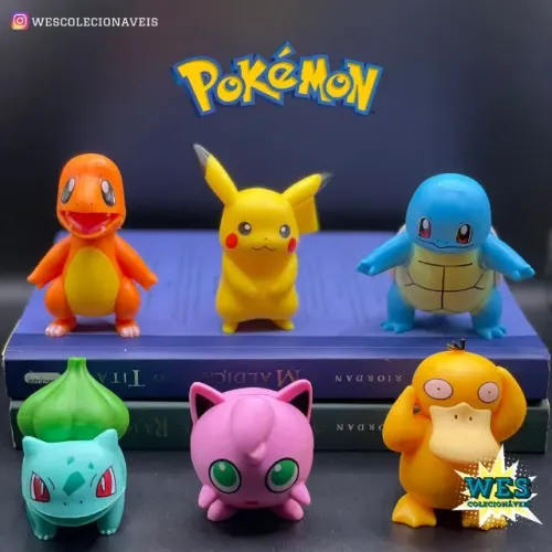 Pokémons - Pikachu, Bulbassauro, Charmander, Squirtle