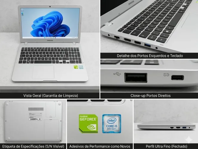 Samsung Expert X30 (Core i5 8ª Gen + GeForce MX130) - Excelente Estado!