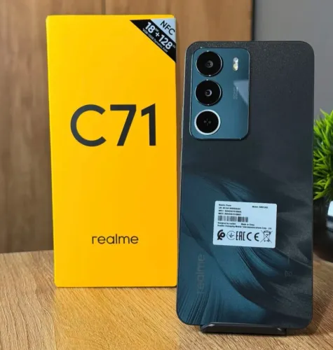 Realme C71 Verde Escuro - Pagamento por aproximação+ 256/8 + entrega grátis Global