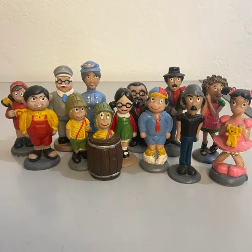 Bonecos Turma do Chaves Miniatura - Artesanal/Resina de toda Vila
