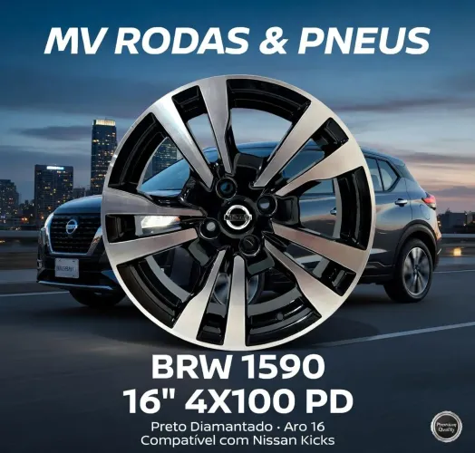 Jogo de rodas aro 16 Nissan kicks