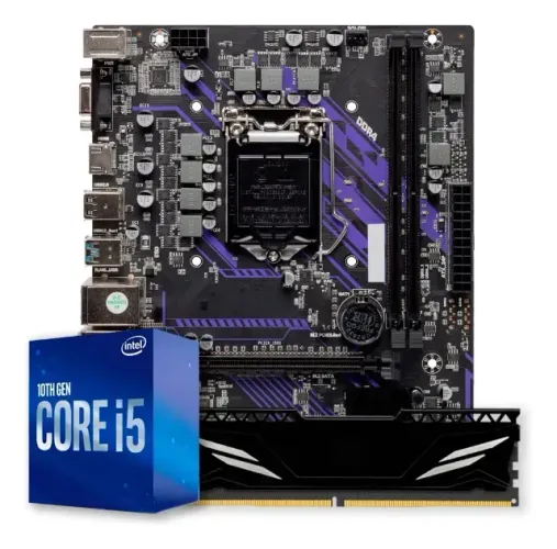 kit placa mãe I5-10400f