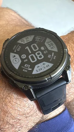 Garmin fênix 8 47mm solar vidro de safira
