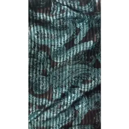 CAPA DE ALMOFADA 40X40 FUNDO PRETO ARABESCO AZUL