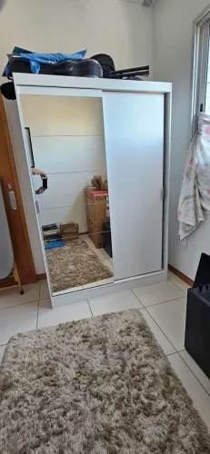 Urgente por Mudança: Lote com Mesa de Vidro, Rack, Guarda-Roupa e Fogão Electrolux