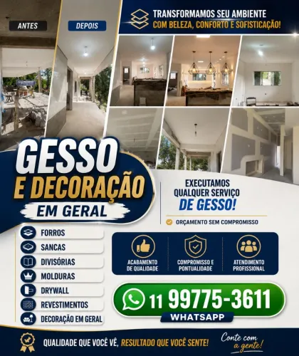 Serviço de Gesso em geral