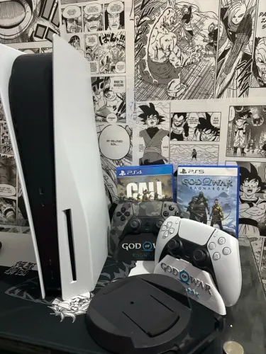 ? VENDO PLAYSTATION 5 COM LEITOR DE DISCO + 2 CONTROLES + 3 JOGOS