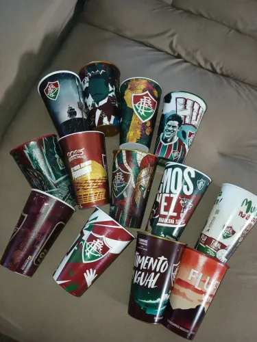 Coleção de copos do Fluminense