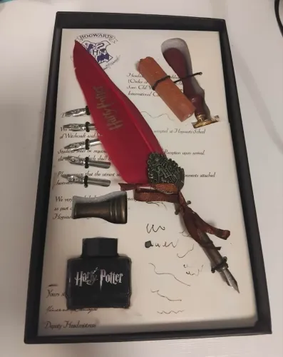 Kit Especial De Caneta Tinteiro Harry Potter Pena Sinetecera
