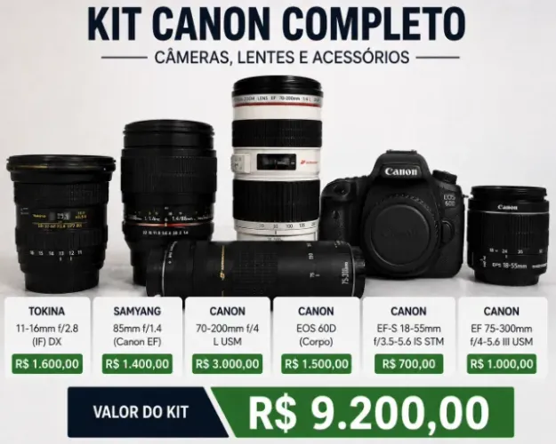 KIT CANON COMPLETO