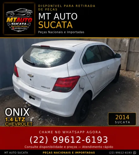 Sucata ônix 1.4 LTZ 2014 disponível para venda de peças.