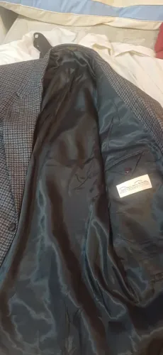 Blazer esportivo Masculino Oscar de Lá Renta 46L cinza lã cashmere