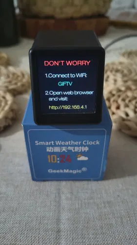 Relógio de clima inteligente Geek Magic Smart Weather Clock