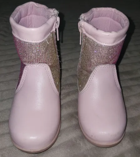 Bota infantil menina. Amie Tam 20. Rosa