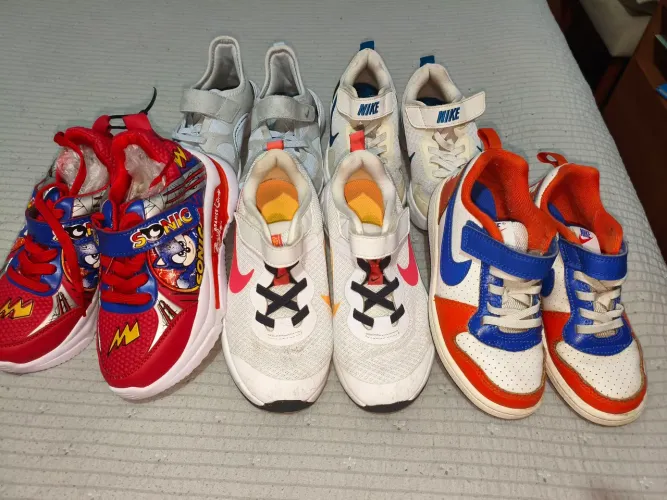 Lote de Tênis Infantil Masculino Tamanho 28.5 BR - Nike, Sonic.(150 R. Tudo)