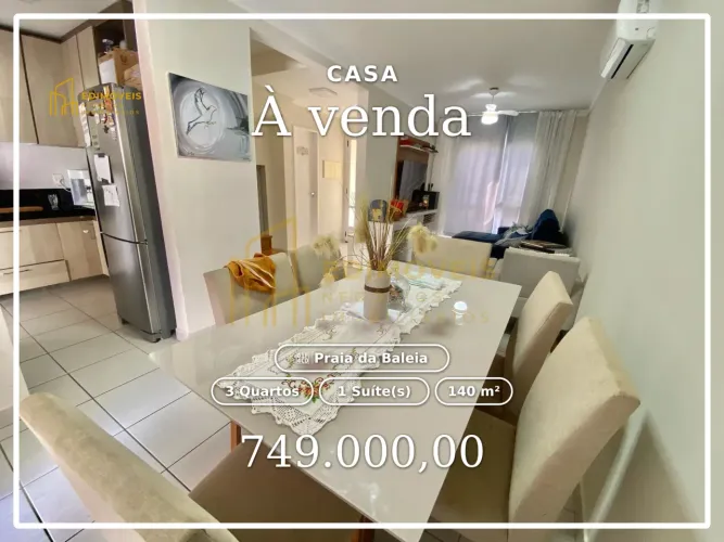 Charmosa casa em condomínio na Praia da Baleia - Pronta para morar!