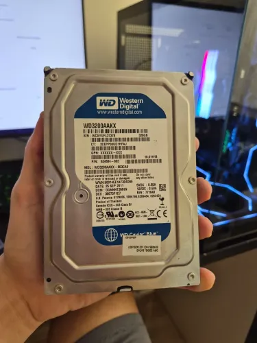 armazenamento HD 320gb