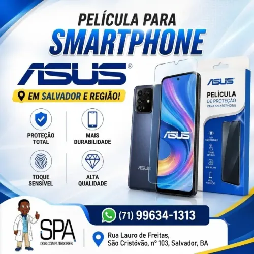 Película para smartphone Asus em Salvador e região