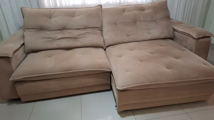 Sofá 2,90 em veludo- usado