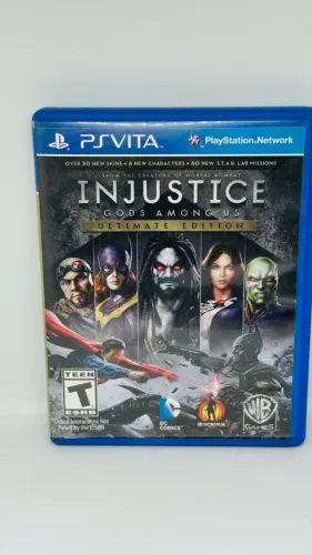 JOGO PS VITA INJUSTICE ULTIMATE EDITION GODS AMONG US - ORIGINAL COM CAPA
