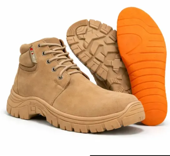 Bota Masculina Adventure Bracol Couro Legítimo - Areia