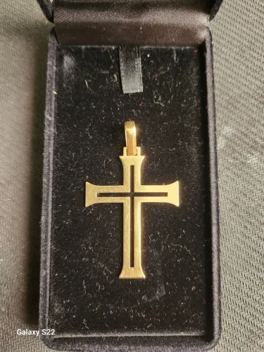 4g de Ouro 18k 750 Cruz de Malta Vasco Gama Cruzeiro Crucifixo Pingente para Cordão Colar