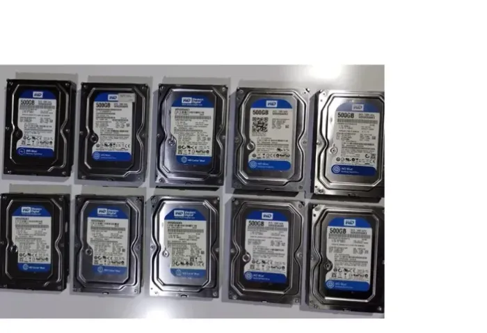 10 HDs WD Azul, Usados e testados em boas condições de uso