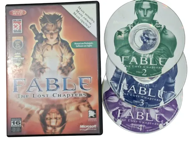 Fable: The Lost Chapters (RPG) - 4 Discos Jogo p/ PC