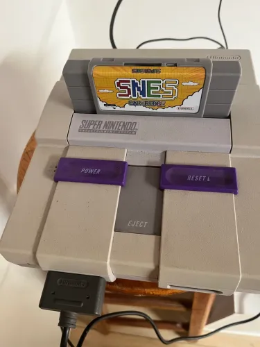 Super Nintendo Original + 2 Controles + Cartucho 3000 Jogos (Impecável)