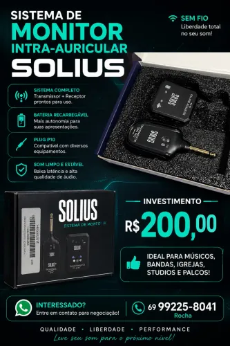 Transmissor e Receptor para Retorno de palco
