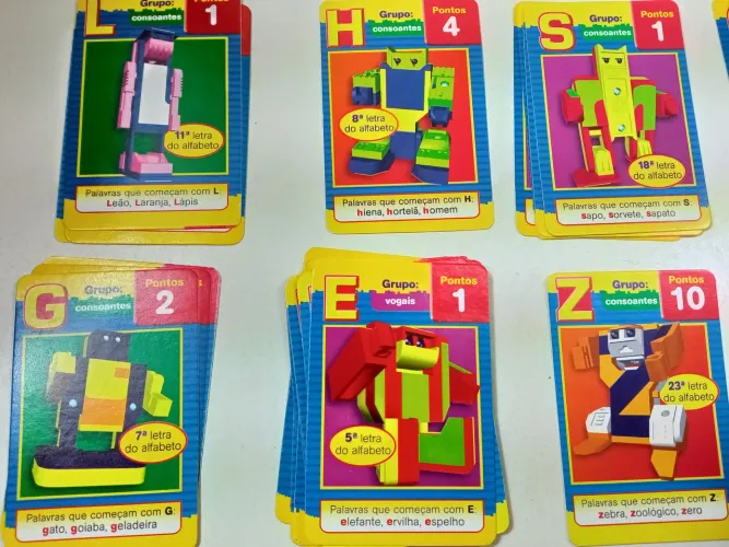 Lote 75 Cards Cartas Letronix Revista Recreio Coleção<br>