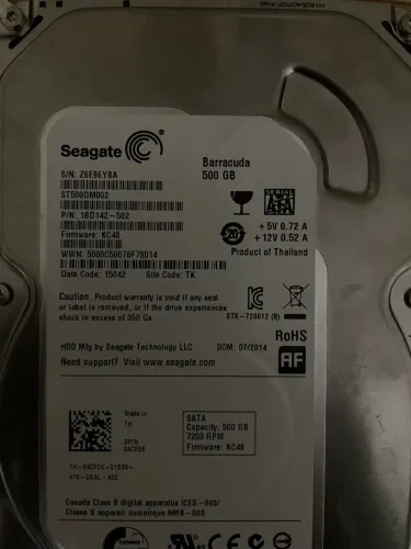 HD 500GB 100% FUNCIONANDO