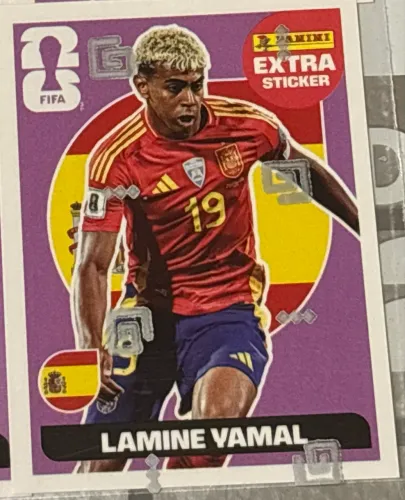 Extra Sticker legeng Lamine Yamal lilás