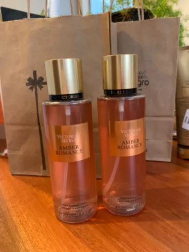 Kit body splash Victoria?s Secret Amber Romance novos e originais