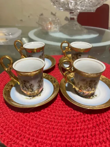xícaras porcelana Pátria made in brazil
