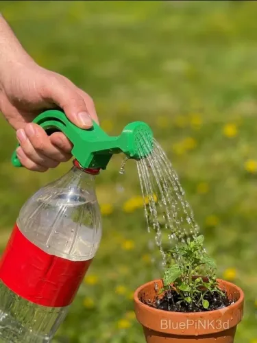 Bico regador para garrafa PET Universal - Adaptador Ecológico dosador plantas