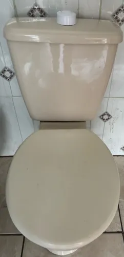 Vaso Sanitário com Caixa Acoplada Icasa Diamantina Bege - Completo